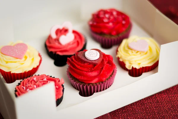 Valentin cupcakes — Stock Fotó