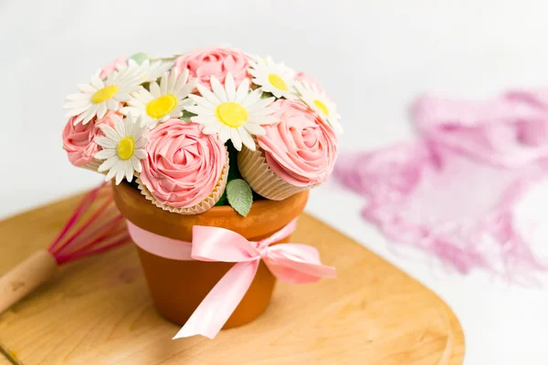 Cupcake-csokor — Stock Fotó