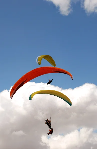 Exercício do céu Parapentes em Prilep, Macedónia — Fotografia de Stock