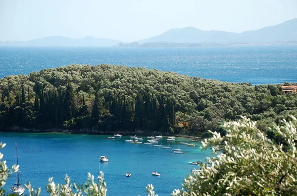 Пейзаж острова Корфу, Греция Стоковое Изображение