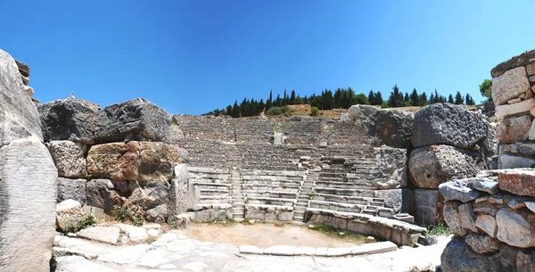 Amphitheater) in ephesus truthahn, asien — Stockfoto