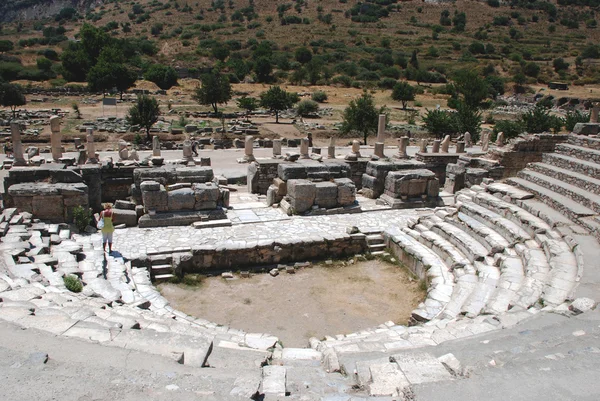 Amphitheater ( Coliseum) in Ephesus (Efes ), Turkey — Stock Photo, Image