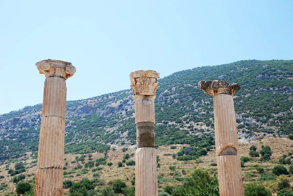 에 베 소, 이즈미르, 터키, 중동에서 기둥 — 스톡 사진