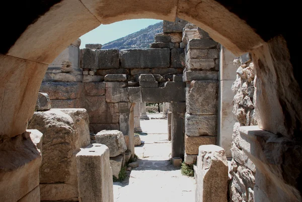 Teil über den Fundort von Ephesus, Izmir, Türkei Stockfoto