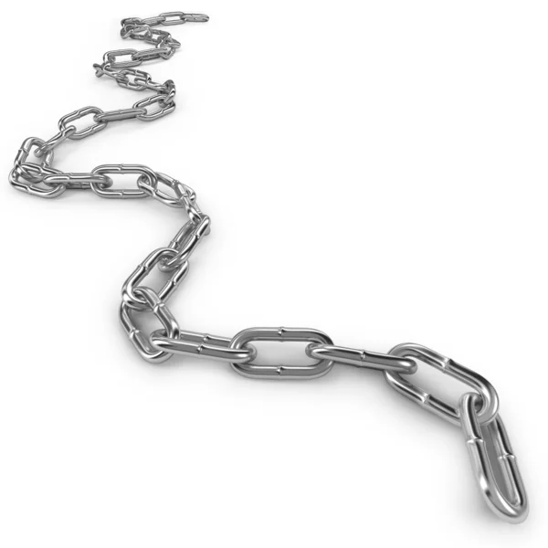Gekrulde lengte van chain — Stockfoto