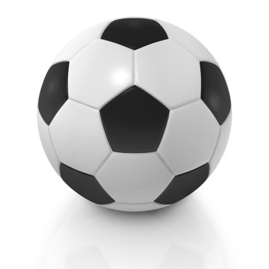 Soccer ball or Football Close up clipart