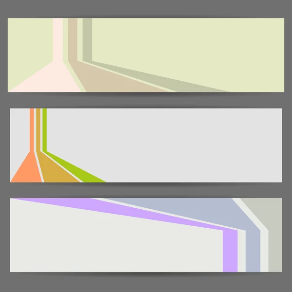 Bannières abstraites . — Image vectorielle