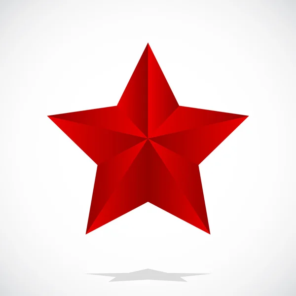 Röd stjärna. — Stock vektor