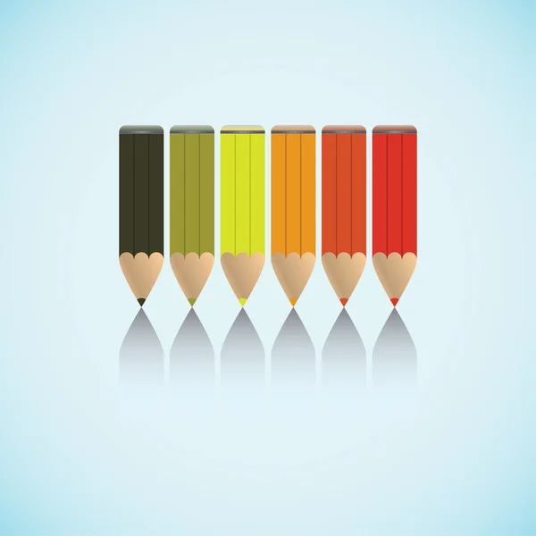 stock vector A set of pencils.