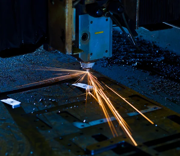 Laser cutting close up — Stock Photo, Image
