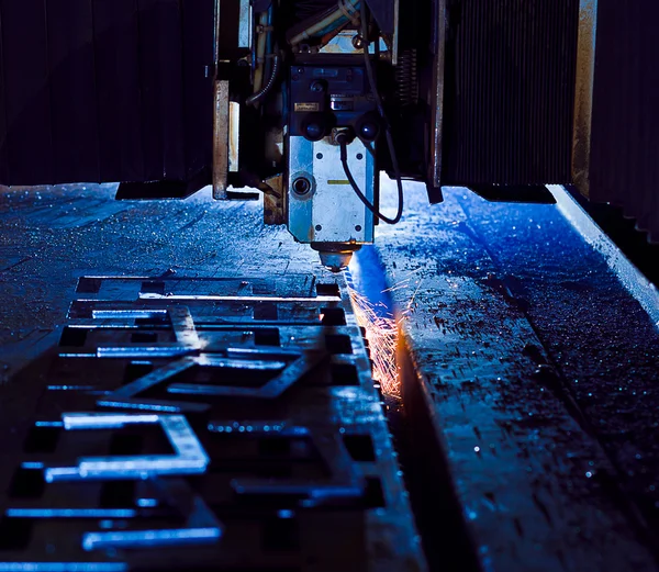 Laser cutting close up — Stock Photo, Image