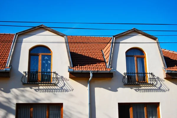 stock image Modern roof of a social house