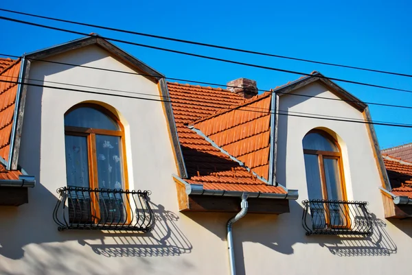 stock image Modern roof of a social house