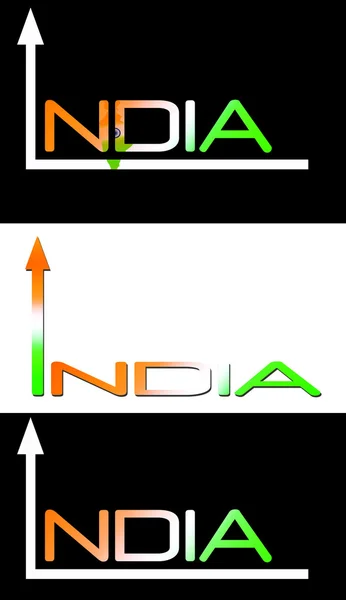 Індія на вгору і вгору — стокове фото