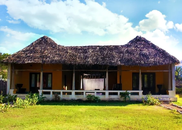 stock image Rural hut style cottage in an indian resort