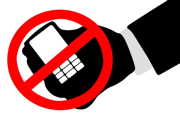 携帯電話の禁止 — ストック写真