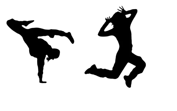 Danse silhouette de — Photo