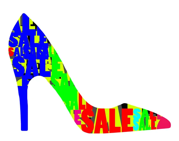 Beágyazott, az alakja egy magas sarkú cipő eladó — Stock Fotó
