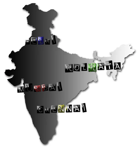 Metropolitan cities of india — Stock Photo, Image