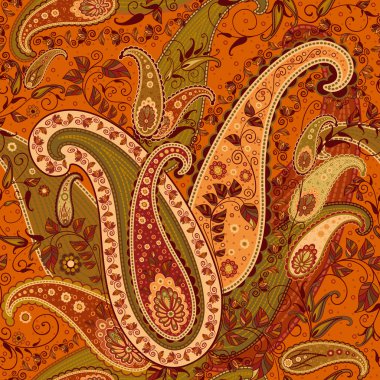 Seamless Paisley Pattern clipart