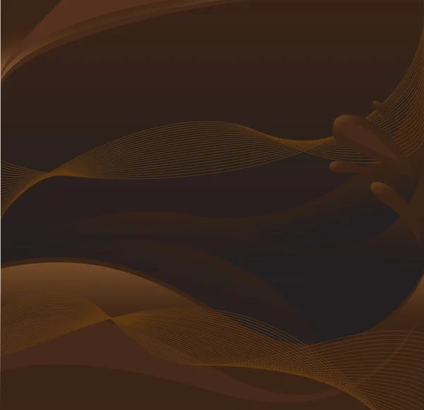 Ondes de chocolat noir — Image vectorielle