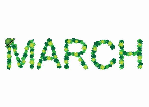 Maand van maart — Stockvector