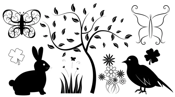 Spring Elements — Stock Vector