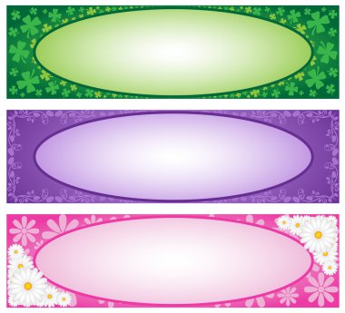 Spring Month Banners clipart
