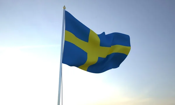 Sveriges flag - Stock-foto