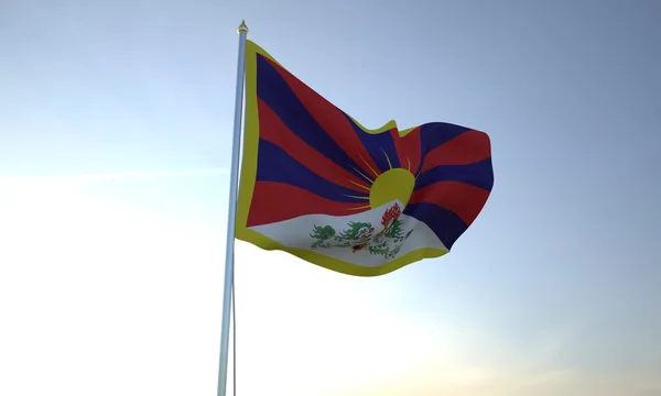 stock image Flag of Tibet