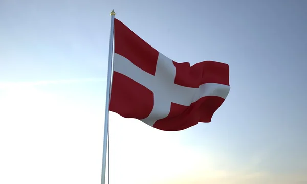 Danmarks flag - Stock-foto