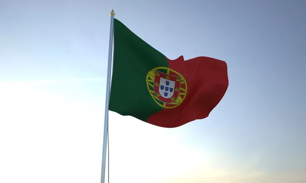 Прапор Португалії Ліцензійні Стокові Зображення