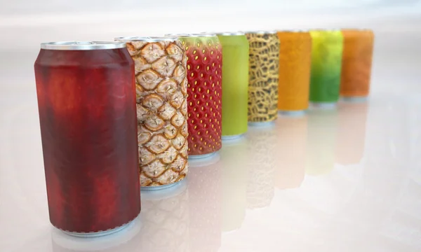 stock image Fruit Cans