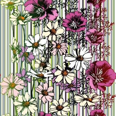 Seamless Flower Pattern clipart