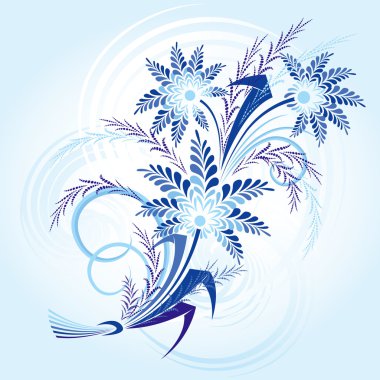 Bouqet Of Winter Flowers clipart