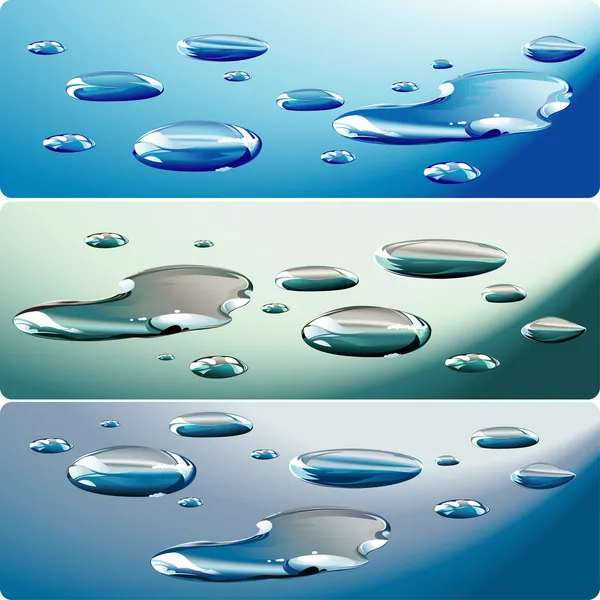 水滴和飞沫 — 图库矢量图片