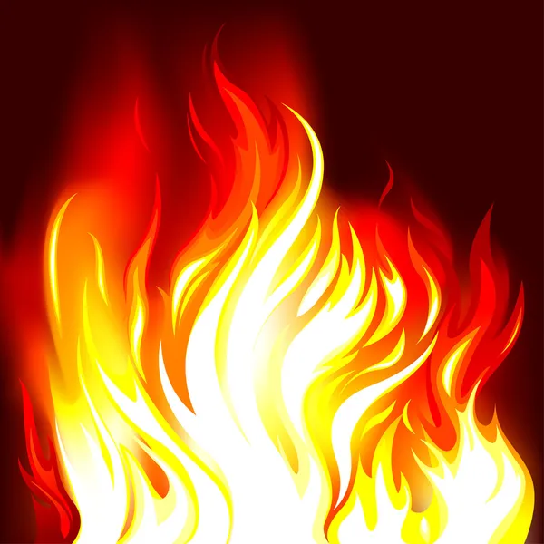 Fuego llamas fondo — Archivo Imágenes Vectoriales