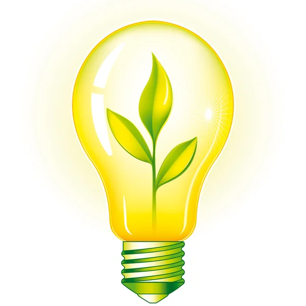 Zöld lámpa — Stock Vector