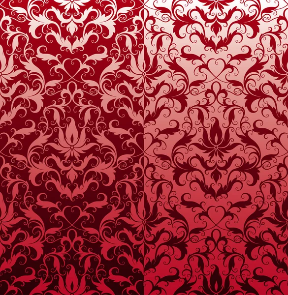 Fond d'écran floral sans couture classique — Image vectorielle