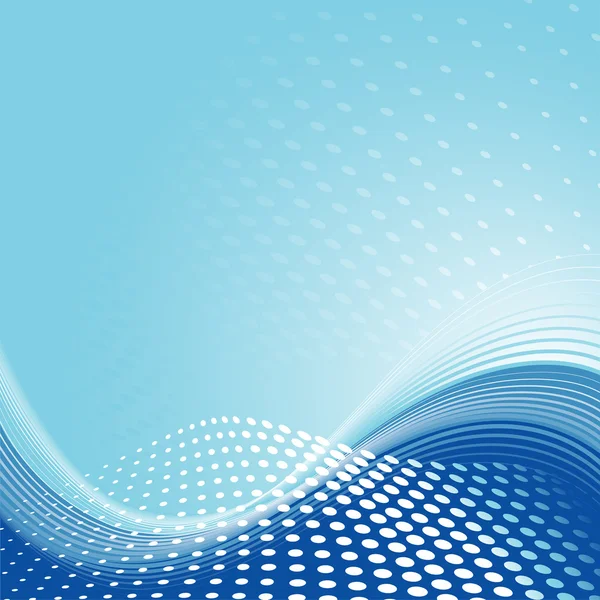Fond motif vague bleue — Image vectorielle