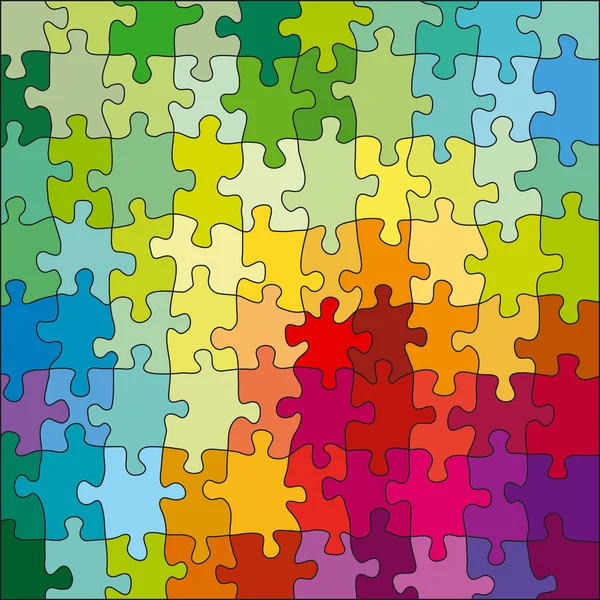 Stock vector Jigsaw Color Puzzle