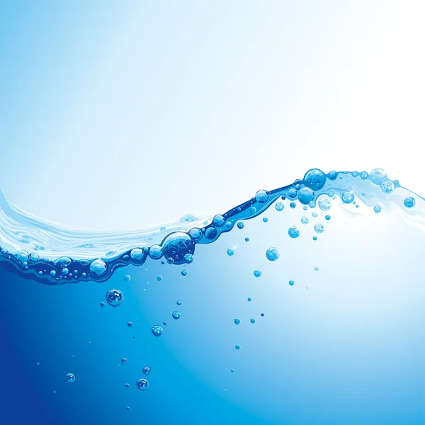 Water Golf met bubbels — Stockvector