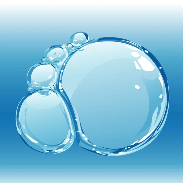 Bolhas de água — Vetor de Stock
