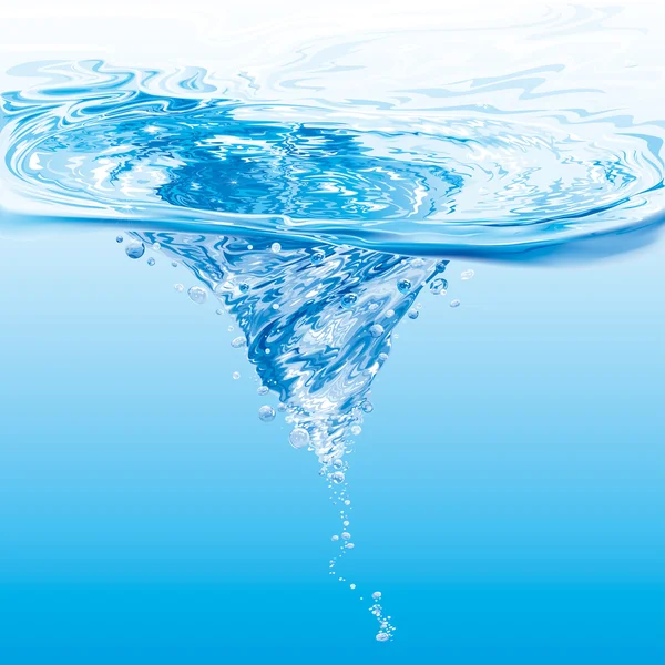 Vatten vortex — Stock vektor