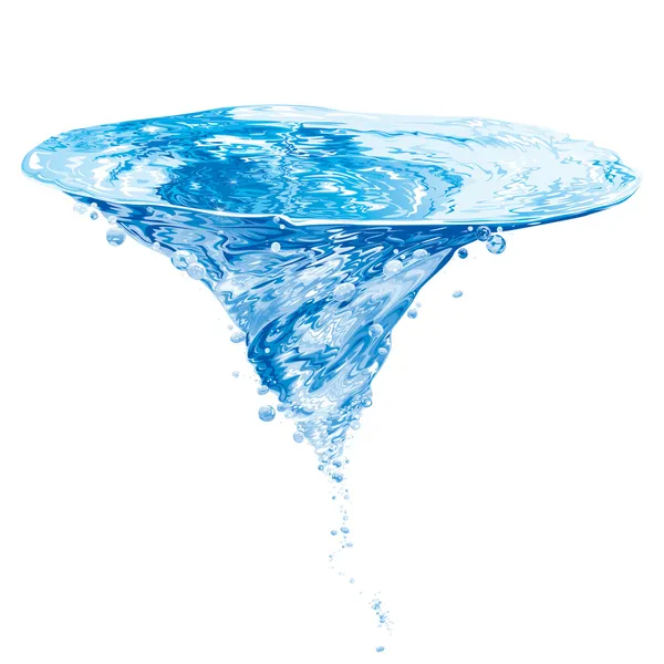 Tourbillon d'eau — Image vectorielle