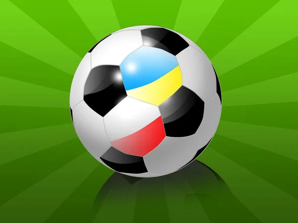 EURO 2012 balón de fútbol — Foto de Stock