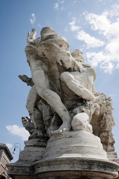 Ponte Sant'Angelo Bridge Statue — Stock Photo, Image