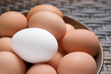 Fresh Eggs In A Bowl clipart