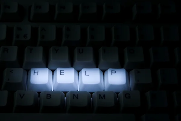 Ajuda do teclado — Fotografia de Stock