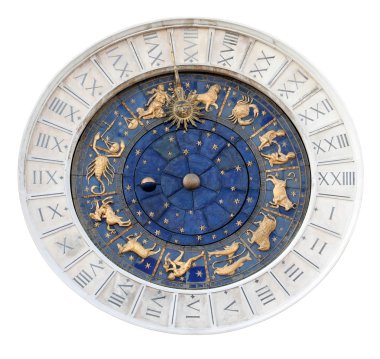 St Marks Astronomical Clock - Isolated clipart